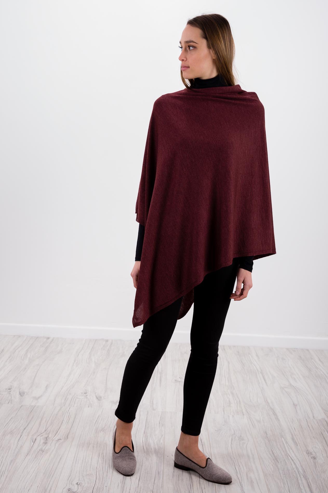 poncho-lana-seta-dark-rust